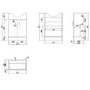 1060mm Black Toilet and Sink Unit with Round Toilet - Classic