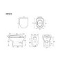 1060mm Black Toilet and Sink Unit with Round Toilet - Classic