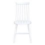 Set of 4 White Wooden Spindle Dining Chairs - Cami