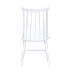 Set of 4 White Wooden Spindle Dining Chairs - Cami
