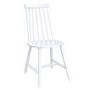 Set of 4 White Wooden Spindle Dining Chairs - Cami