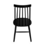Set of 6 Black Wooden Spindle Dining Chairs - Cami