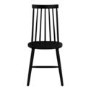 Set of 6 Black Wooden Spindle Dining Chairs - Cami
