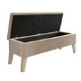 Blanket Box Seat in Beige Velvet - Cameron