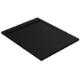 ONLY OPENED - 1000x800mm Rectangular Shower Tray – Slimline 30mm – Stone Resin – Anti-Slip – Black – Coast