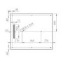 ONLY OPENED - 1000x800mm Rectangular Shower Tray – Slimline 30mm – Stone Resin – Anti-Slip – Black – Coast
