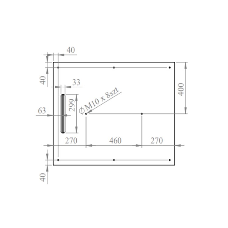 ONLY OPENED - 1000x800mm Rectangular Shower Tray – Slimline 30mm – Stone Resin – Anti-Slip – Black – Coast