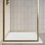 ALMOST PERFECT - 1000x900mm Rectangular Anti-Slip 30mm Slimline White Stone Resin Shower Tray – Coast