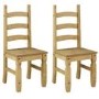 Corona Mexican Solid Pine Extendable Dining Table with 8 Dining Chairs