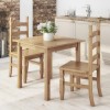 Corona Mexican Strong Solid Pine Dining Set with Table &amp; 2 Chairs