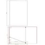 1100mm Brushed Brass Shower Screen for Wet Room & Walk In Shower with 300mm Fixed Return Panel – Corvus