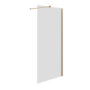 2300mm Brushed Brass Double Shower Screen for Wet Room & Walk In Shower – Corvus