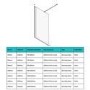 700mm Nickel Shower Screen + 300mm Flipper Panel - Corvus