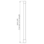 800mm Brushed Bronze Shower Screen for Wet Room & Walk In Shower - Corvus