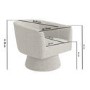 Beige Boucle Swivel Accent Chair - Cairo