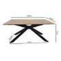 Oak Dining Table Set with 4 Grey Fabric Chairs - Seats 4 - Carson