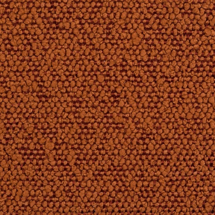 Set of 4 Burnt Orange Boucle Dining Chairs with Arms - Ally