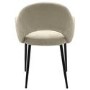 Round Black Drop Leaf Dining Table Set with 2 Beige Upholstered Chairs - Seats 2 - Carson