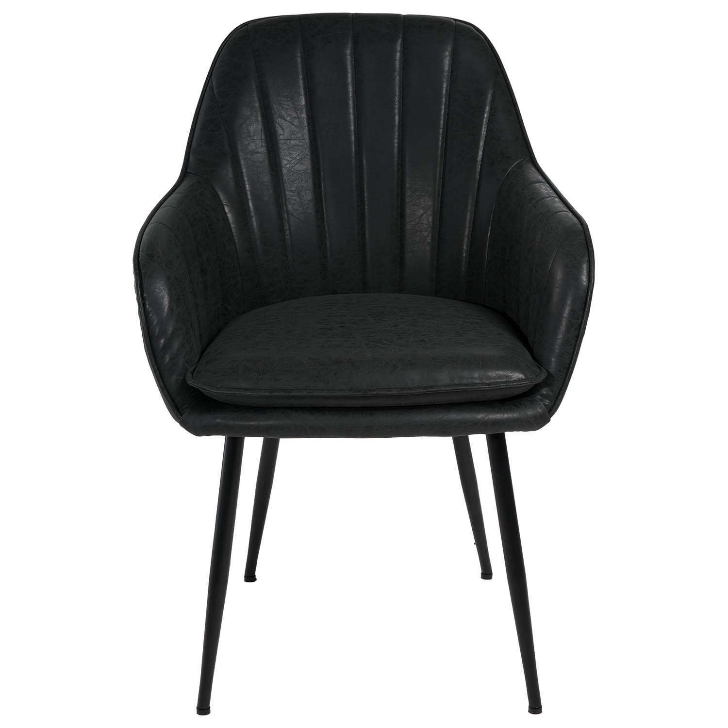 Set of 6 faux leather dining chairs deals