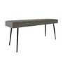 Black Oak Extendable Dining Table Set with 2 Dove Grey Faux Leather Chairs & 1 Bench - Seats 4 - Carson