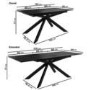Black Oak Extendable Dining Table Set with 2 Dove Grey Faux Leather Chairs & 1 Bench - Seats 4 - Carson