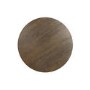 Round Walnut Drop Leaf Dining Table Set with 2 Beige Faux Leather Chairs - Seats 2 - Carson