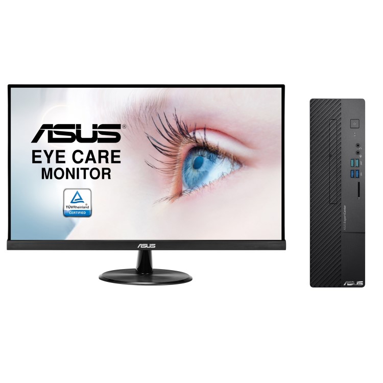 ASUS ExpertCenter D5 SFF Windows 11 Pro Desktop PC with ASUS VP279HE 27" FHD Monitor