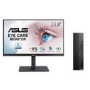 ASUS ExpertCenter D7 SFF Windows 11 Pro PC with Asus VA24EQSB 24" FHD Monitor 