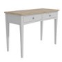 Darley Two Tone Console Table in Solid Oak and Light Grey