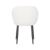 Glass Dining Table Set with 2 Cream Boucle Chairs &amp; 1 Bench - Seats 4 - Dax