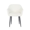 Glass Dining Table Set with 2 Cream Boucle Chairs &amp; 1 Bench - Seats 4 - Dax
