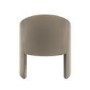 Glass Dining Table Set with 4 Mink Velvet Curved Chairs - Seats 4 - Dax