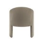 Glass Dining Table Set with 4 Mink Velvet Curved Chairs - Seats 4 - Dax