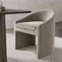 Glass Dining Table Set with 4 Mink Velvet Curved Chairs - Seats 4 - Dax