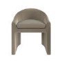Glass Dining Table Set with 4 Mink Velvet Curved Chairs - Seats 4 - Dax
