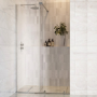 1200mm Chrome Frameless Sliding Shower Door 8mm Glass + Wall Support Bar - Denver