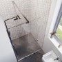 1200mm Chrome Frameless Sliding Shower Door 8mm Glass + Wall Support Bar - Denver