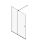 1200mm Brushed Brass Sliding Door Shower Enclosure + Wall Support Bar 8mm Glass - Denver