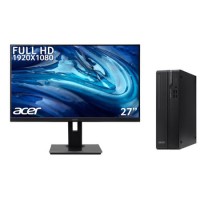 Acer Veriton X X2690G SFF Windows 11 Pro Desktop PC with Acer B277 27'' FHD Monitor