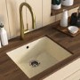 Single Bowl Stone Inset Granite Composite Kitchen Sink with Waste Kit - Enza Eden