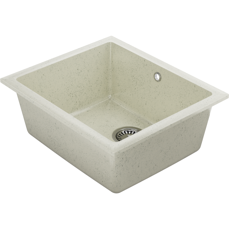 Single Bowl Stone Inset Granite Composite Kitchen Sink with Waste Kit - Enza Eden