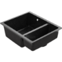 1.5 Bowl Black Inset Granite Composite Kitchen Sink with Waste Kit - Enza Eden