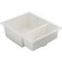 1.5 Bowl White Undermount Granite Composite Kitchen Sink with Waste Kit - Enza Eden