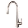 1 Bowl Chrome Stainless Steel Reversible Inset Kitchen Sink with Pull Out Mixer Tap Set - Enza