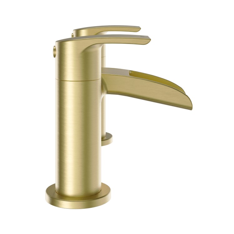 ONLY OPENED - Brushed Brass Bath Mixer Tap - Elina