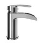 Grade A1 - Chrome Waterfall Basin Mixer Tap & Freestanding Tap Pack - Elina