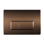 ALMOST PERFECT - 820mm Wall Hung Toilet Frame with Brushed Bronze Pneumatic Flush Plate & Concealed Cistern - Elira