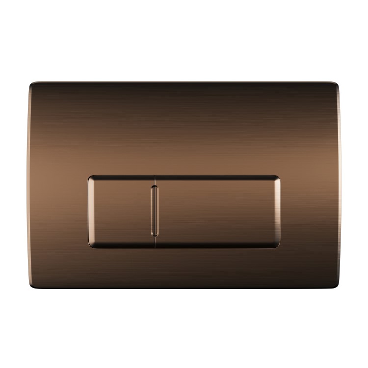 ALMOST PERFECT - 820mm Wall Hung Toilet Frame with Brushed Bronze Pneumatic Flush Plate & Concealed Cistern - Elira