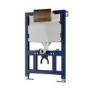 ALMOST PERFECT - 820mm Wall Hung Toilet Frame with Brushed Bronze Pneumatic Flush Plate & Concealed Cistern - Elira