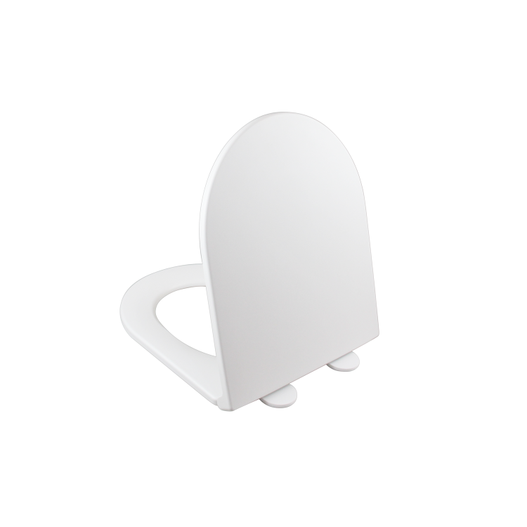 ONLY OPENED - Matt White Round Soft Close Toilet Seat - Newport